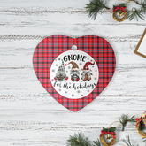 Clan Straiton Aderbeen Tartan Tartan Crest Gnome Heart Ceramic Ornament XK74 Straiton Aderbeen Tartan Tartan Christmas